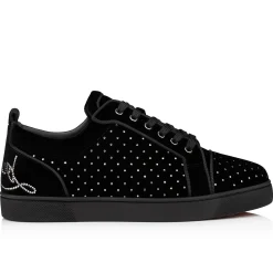 Christian Louboutin Fun Louis Junior Plum Strass