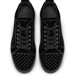 Christian Louboutin Fun Louis Junior Plum Strass