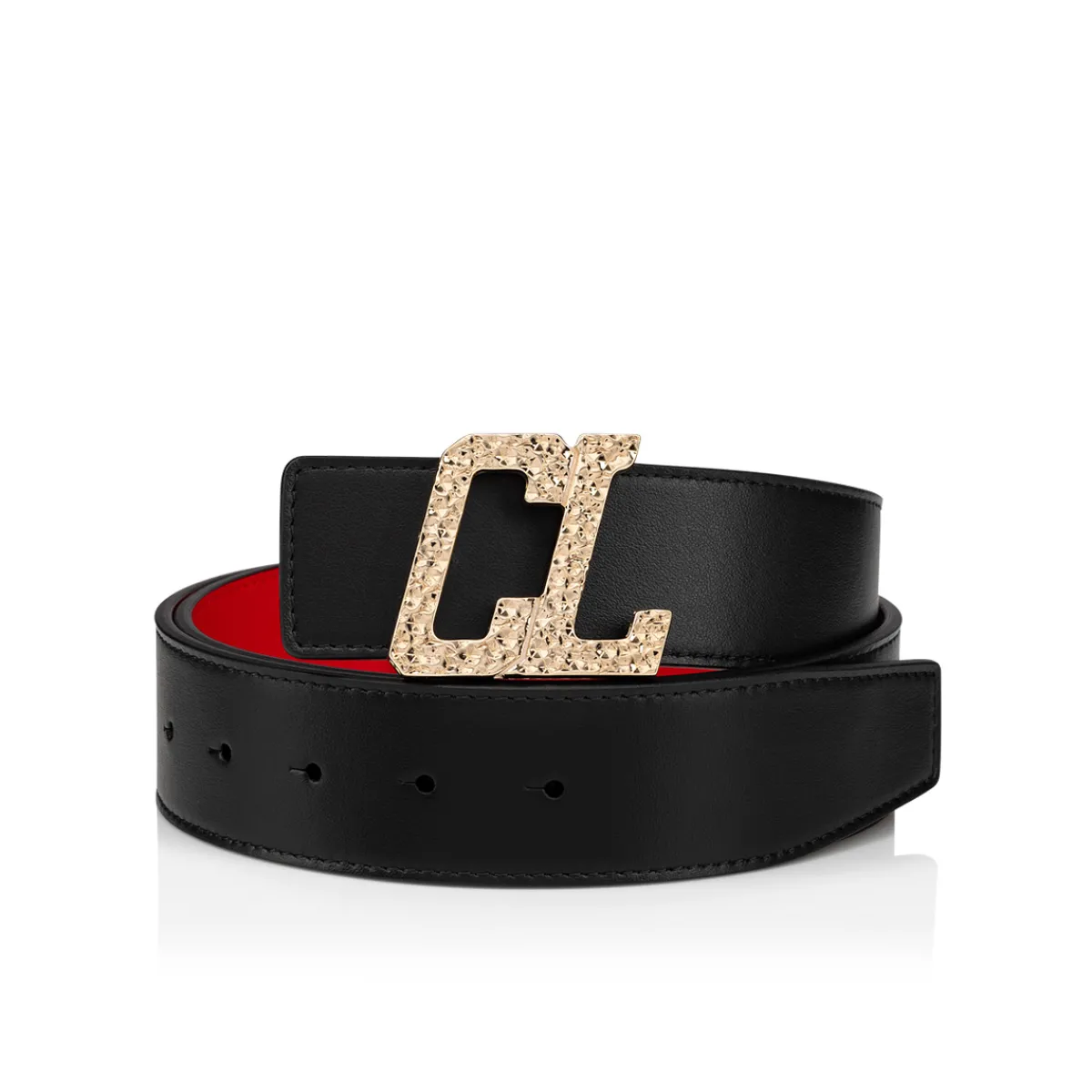 Christian Louboutin Happy Rui CL Logo Belt Buckle