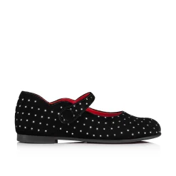 Kids Christian Louboutin Melodie Chick Plum Strass