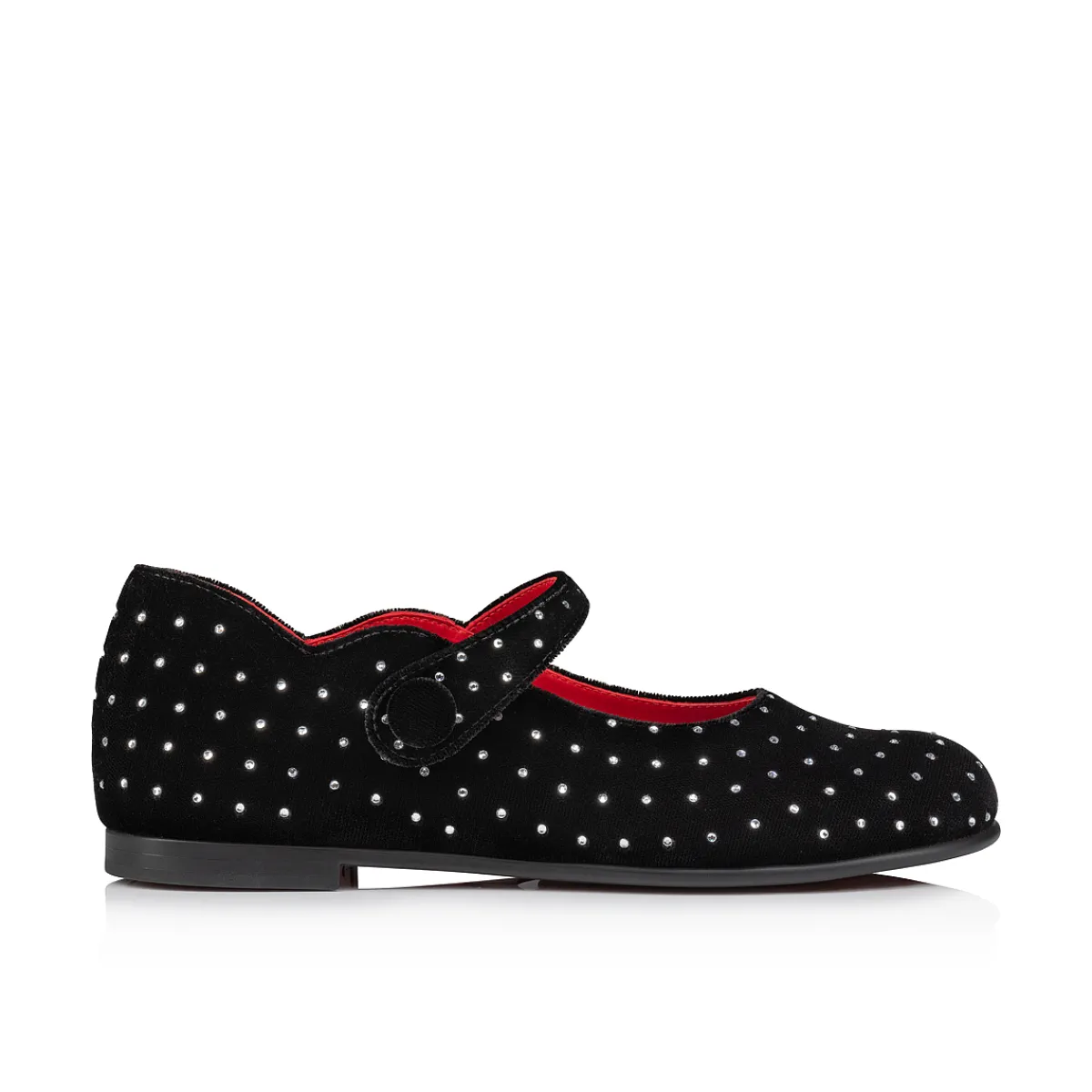 Kids Christian Louboutin Melodie Chick Plum Strass