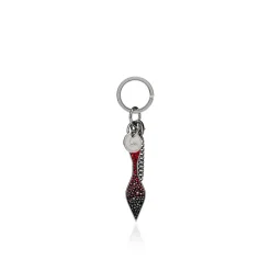 Women Christian Louboutin Red Sole Keyring