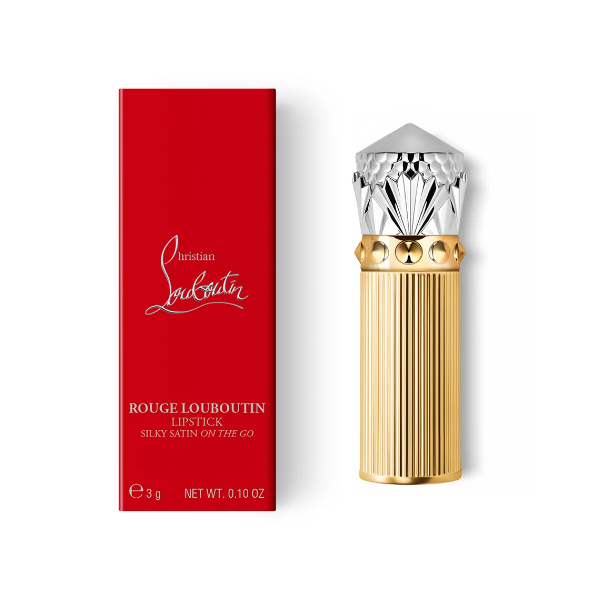 Christian Louboutin Rouge Louboutin Silky Satin On The Go