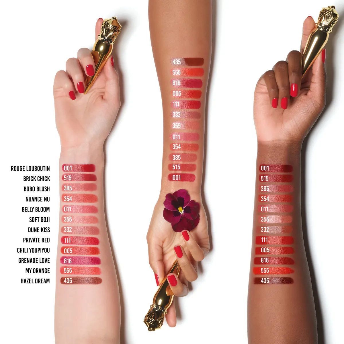 Christian Louboutin Rouge Louboutin Silky Satin On The Go
